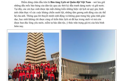 Hoạt động tham quan trải nghiệm